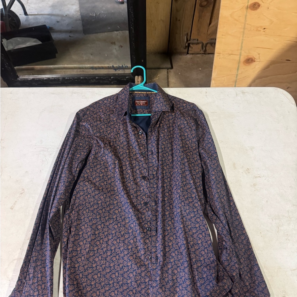 Stylish Blue and Orange Casual Lightweight Shirt Jacket